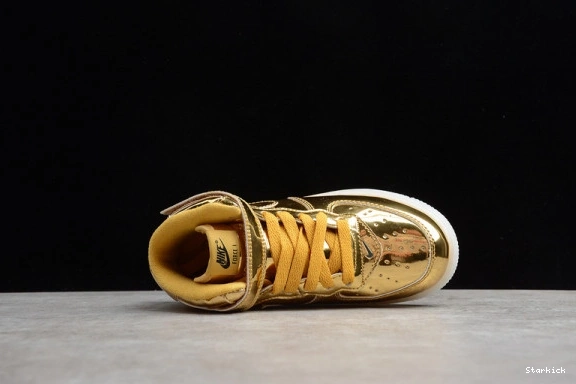 1 Force WB Kids 314197-8100 Metallic Air Nike Gold Mid 0120